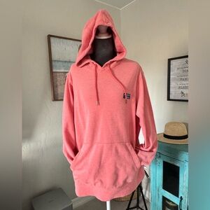 Men's L. L. Bean Comfort Stretch Piqué Hoodie in Wild Salmon Size Large Spring!
